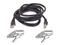 Belkin Patch cable - RJ-45(M) - RJ-45(M) - 10m ( CAT 5e ) - black (A3L791B10M-BLK)